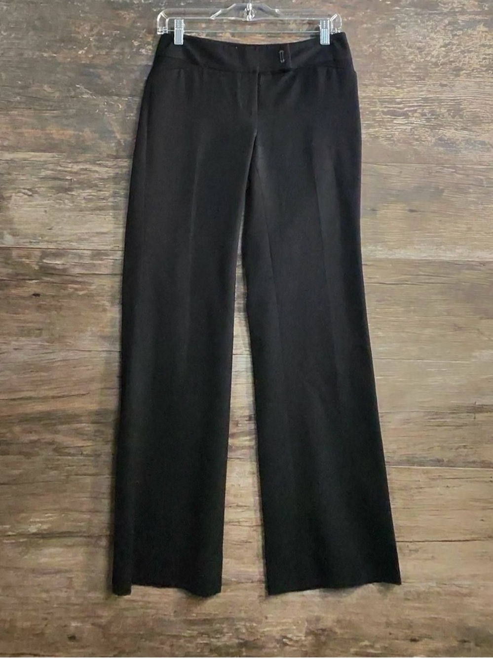 White House Black Market Black Wide-Leg Dress Pants